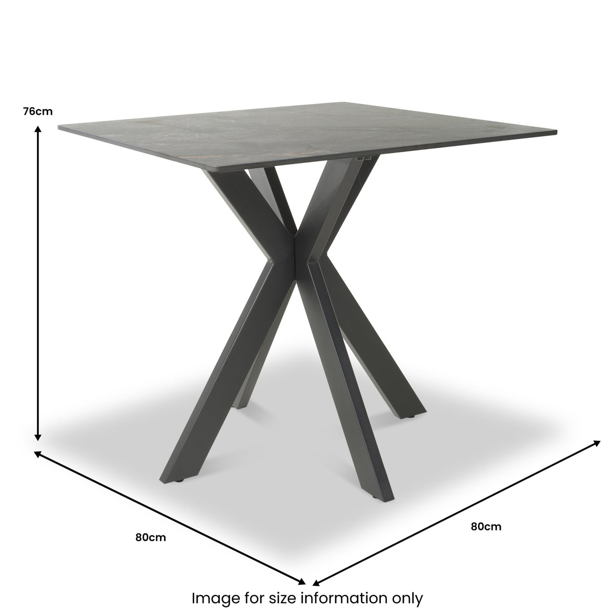 Farnell Ceramic 80cm Square Dining Table