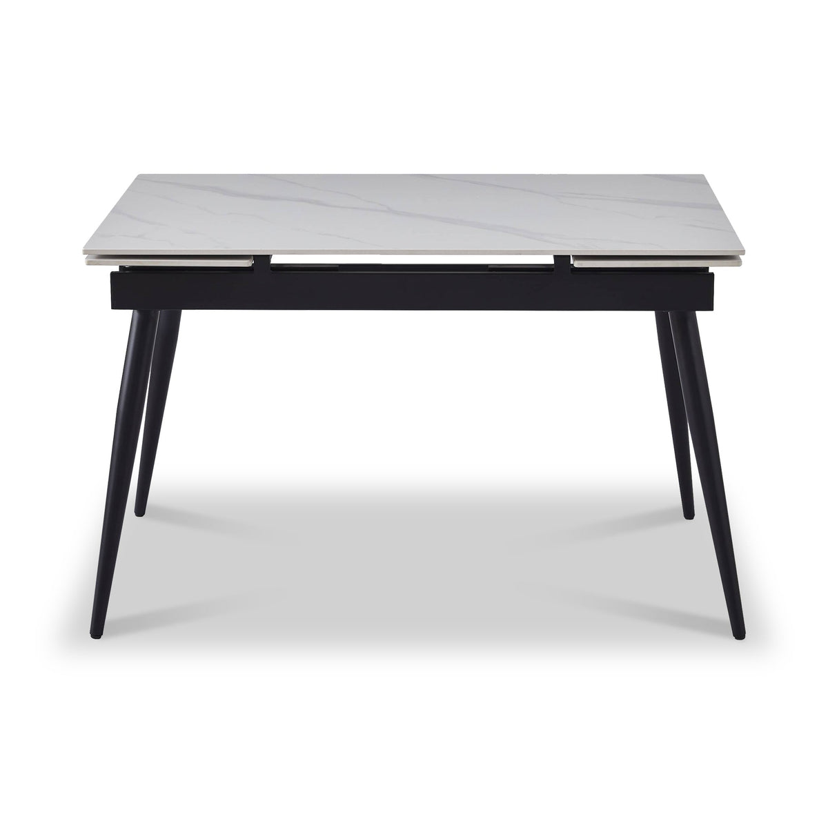 Avaston 120cm-180cm Extending Dining Table with 4 Luna Dining Chairs