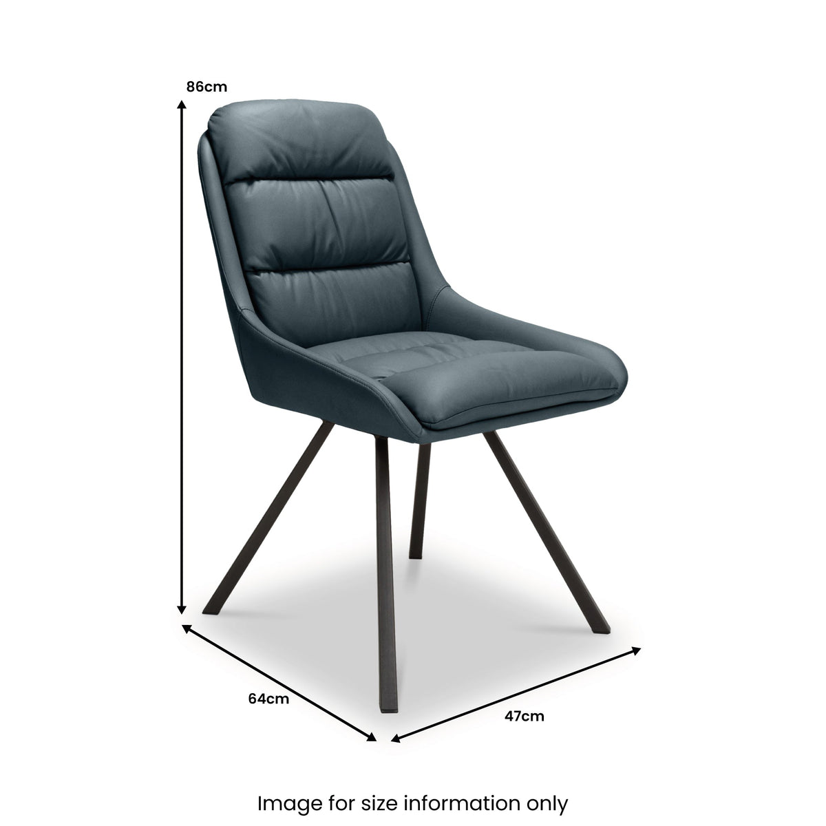 Leni Faux Leather Swivel Dining Chair