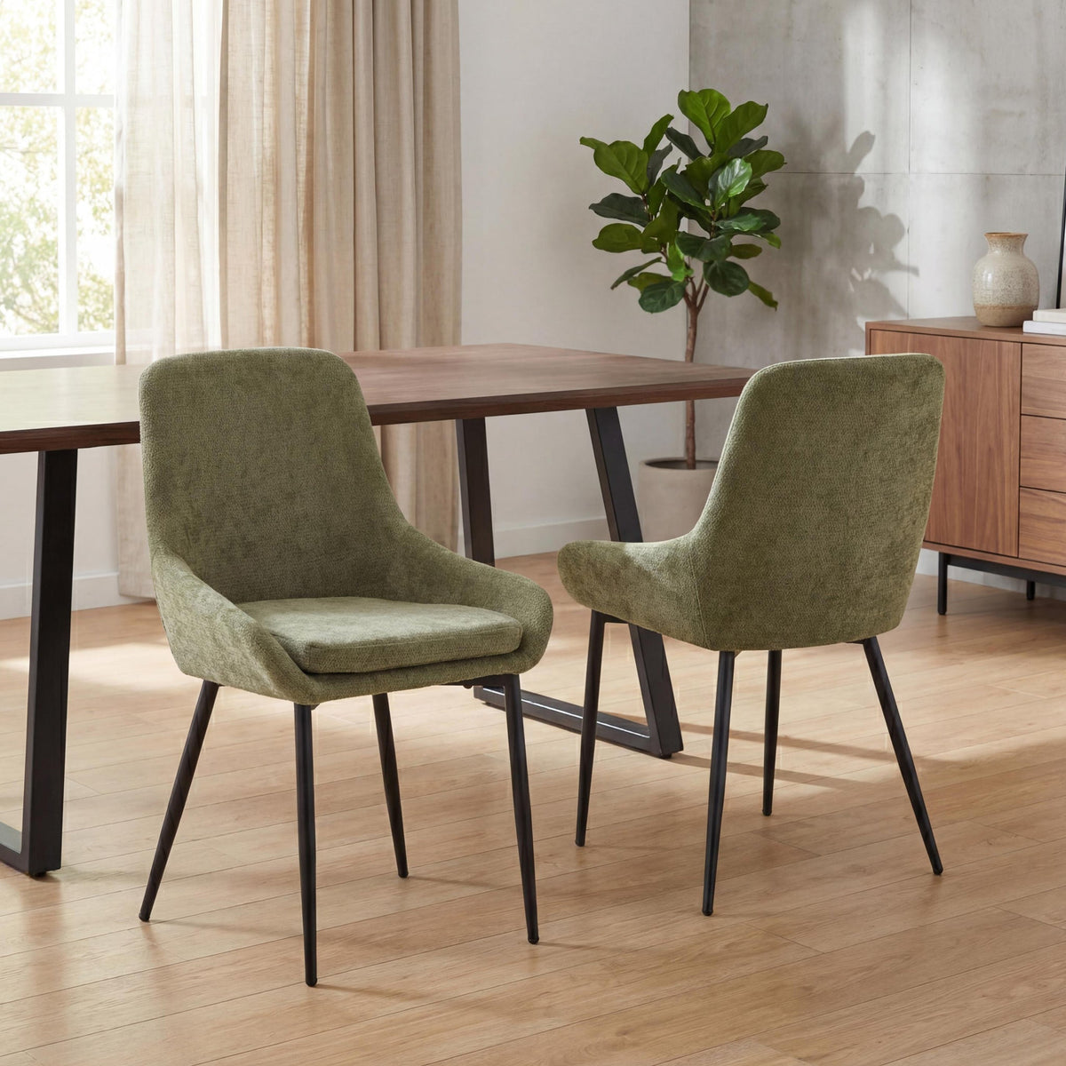 Loris Soft Fabric Dining Chair