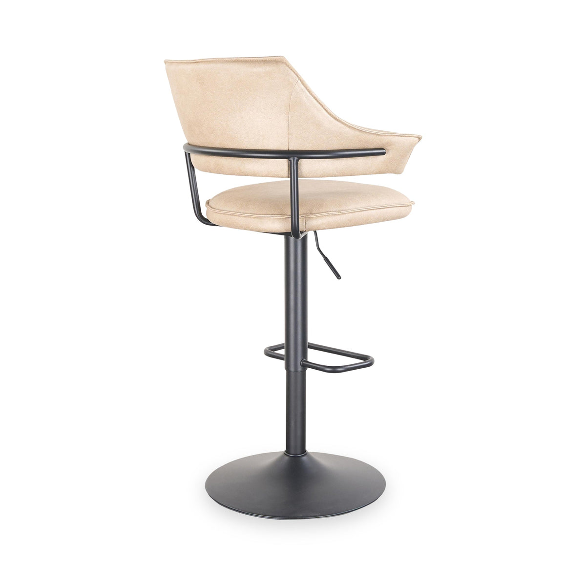 Faraday Faux Leather Swivel Bar Stool