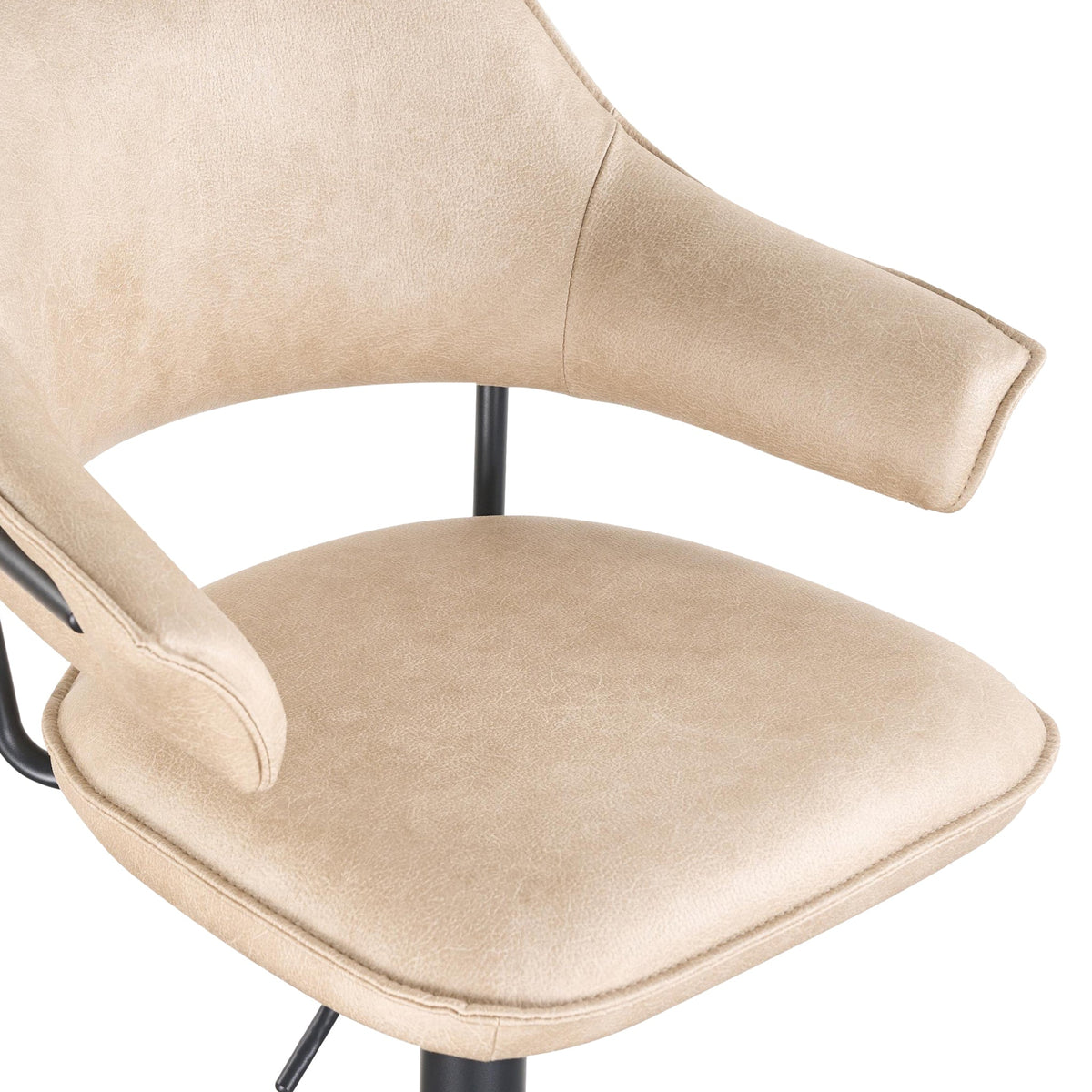 Faraday Faux Leather Swivel Bar Stool