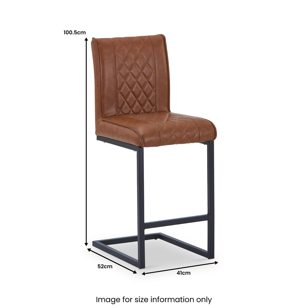 Brando Faux Leather Bar Stool