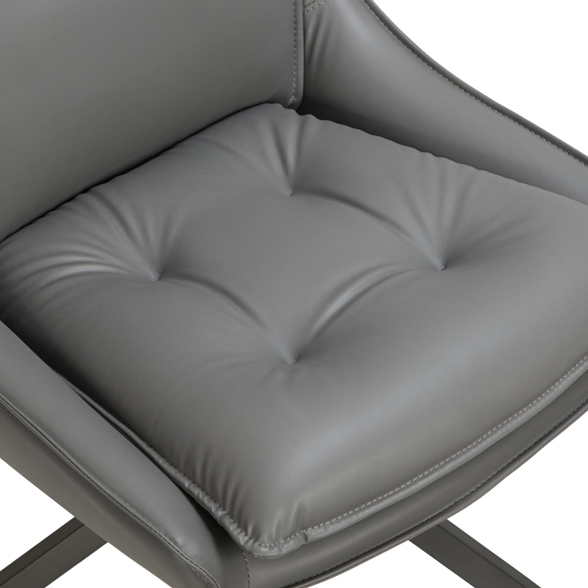 Sable Faux Leather Swivel Dining Chair