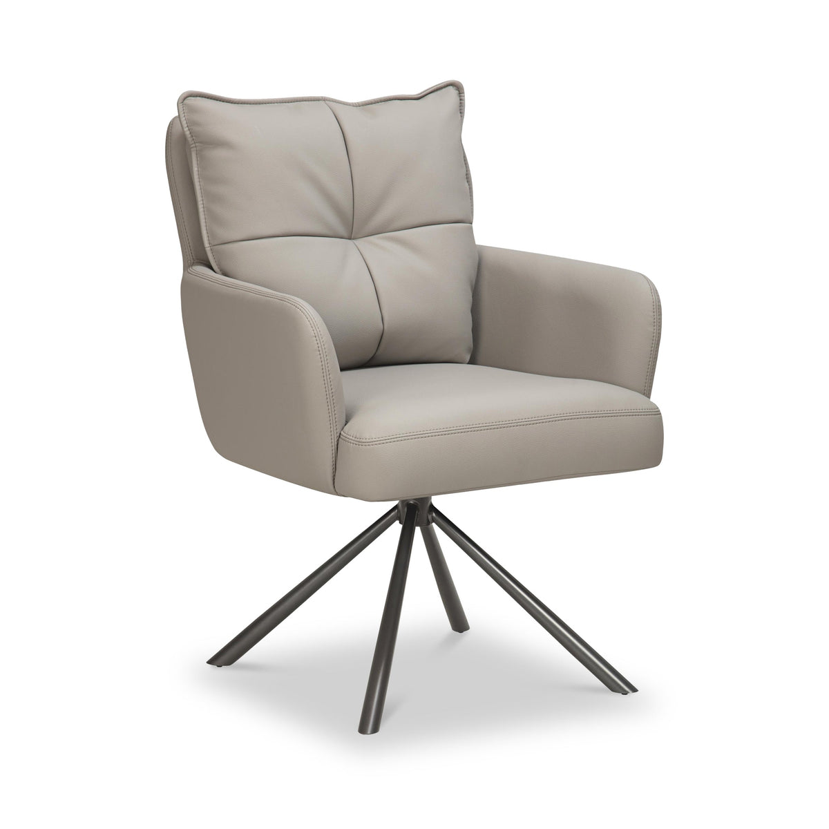 Sterling Faux Leather Swivel Dining Chair