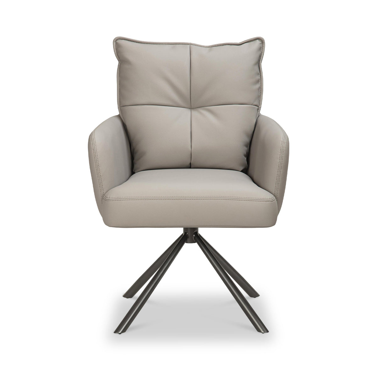 Sterling Faux Leather Swivel Dining Chair