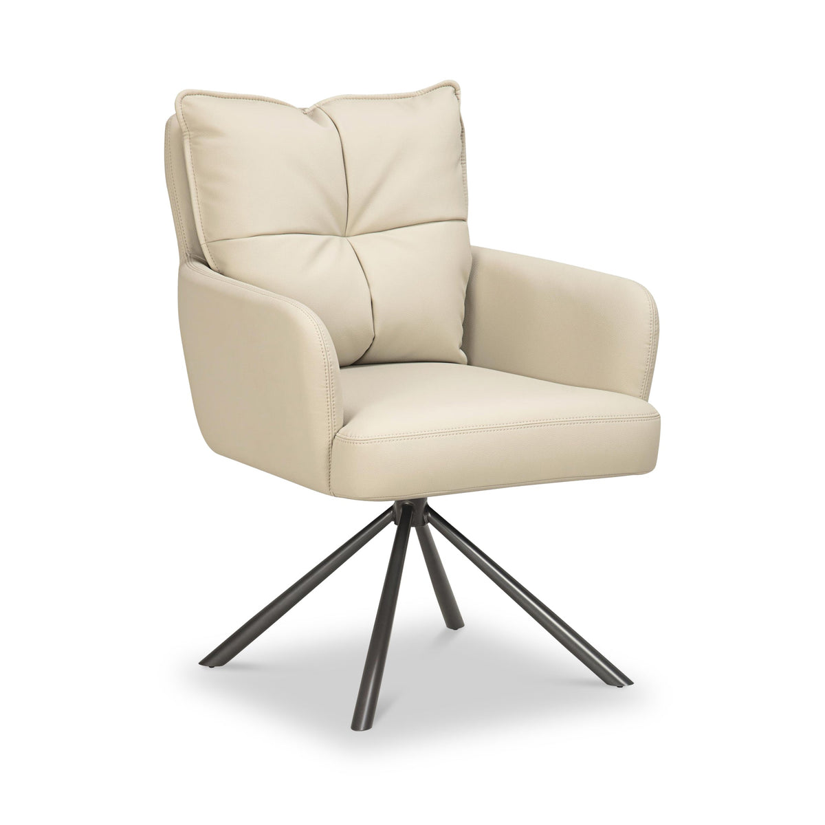 Sterling Faux Leather Swivel Dining Chair