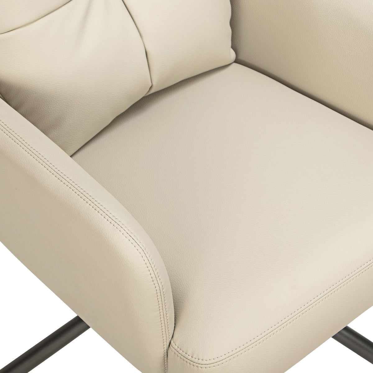 Sterling Faux Leather Swivel Dining Chair
