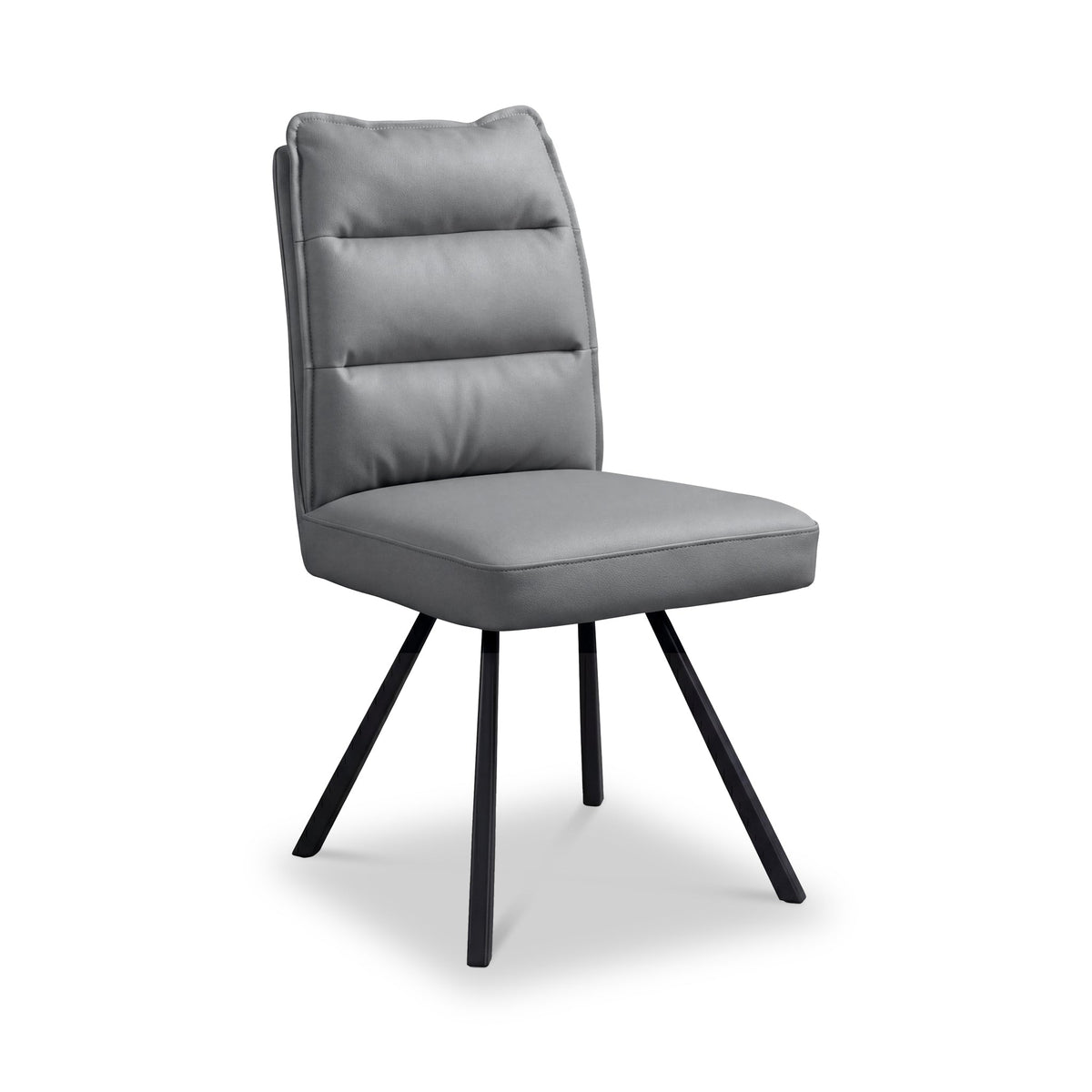 Tate Faux Leather Swivel Dining Chair
