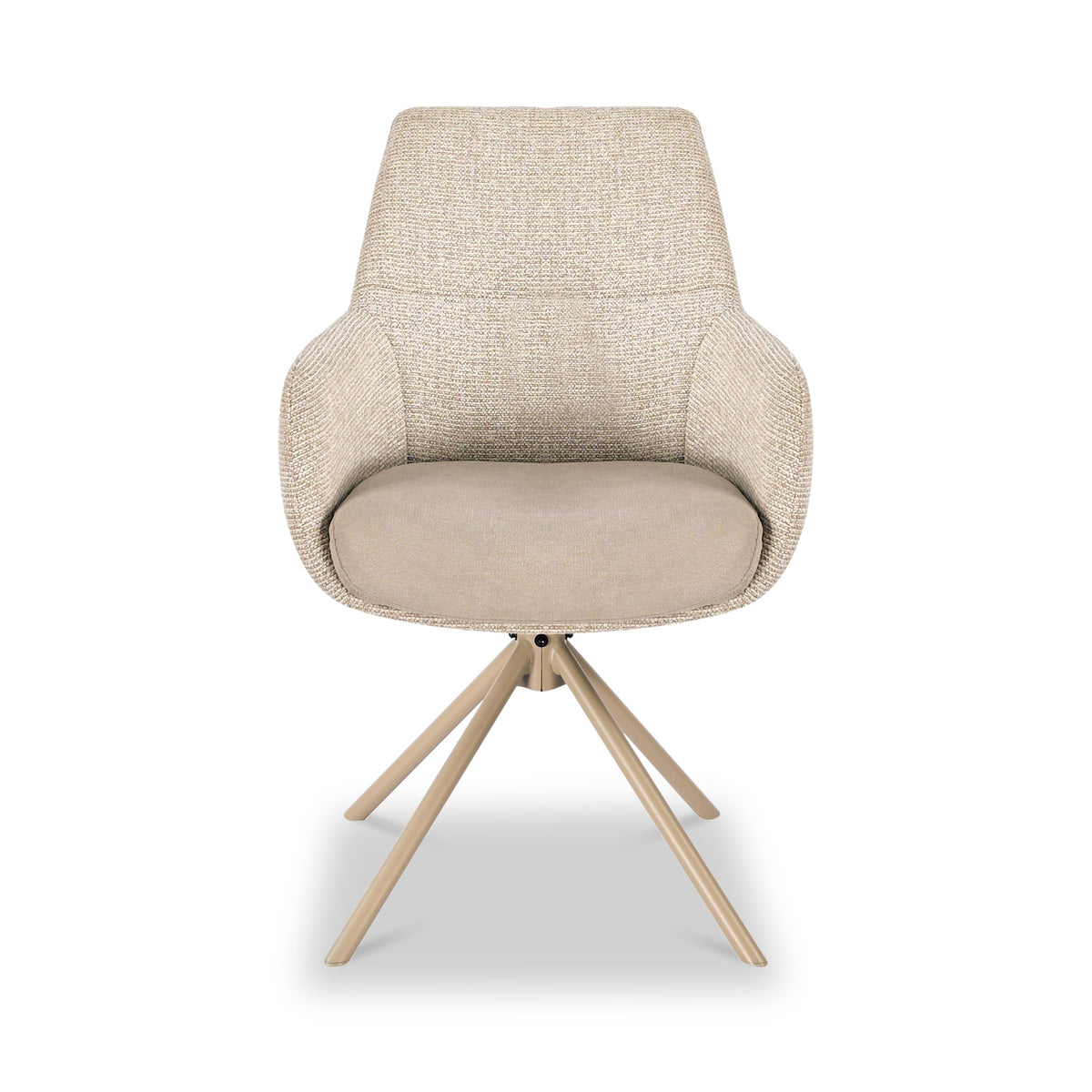 Penny Tweed Swivel Dining Chair
