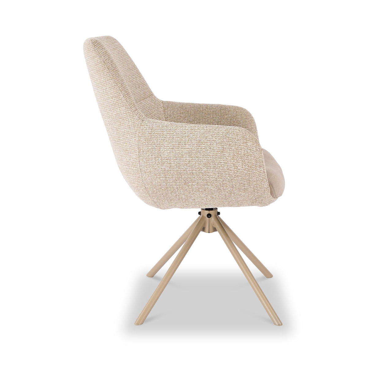 Penny Tweed Swivel Dining Chair