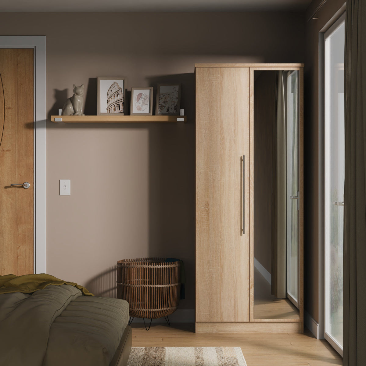 Bramwell Double Mirrored Wardrobe
