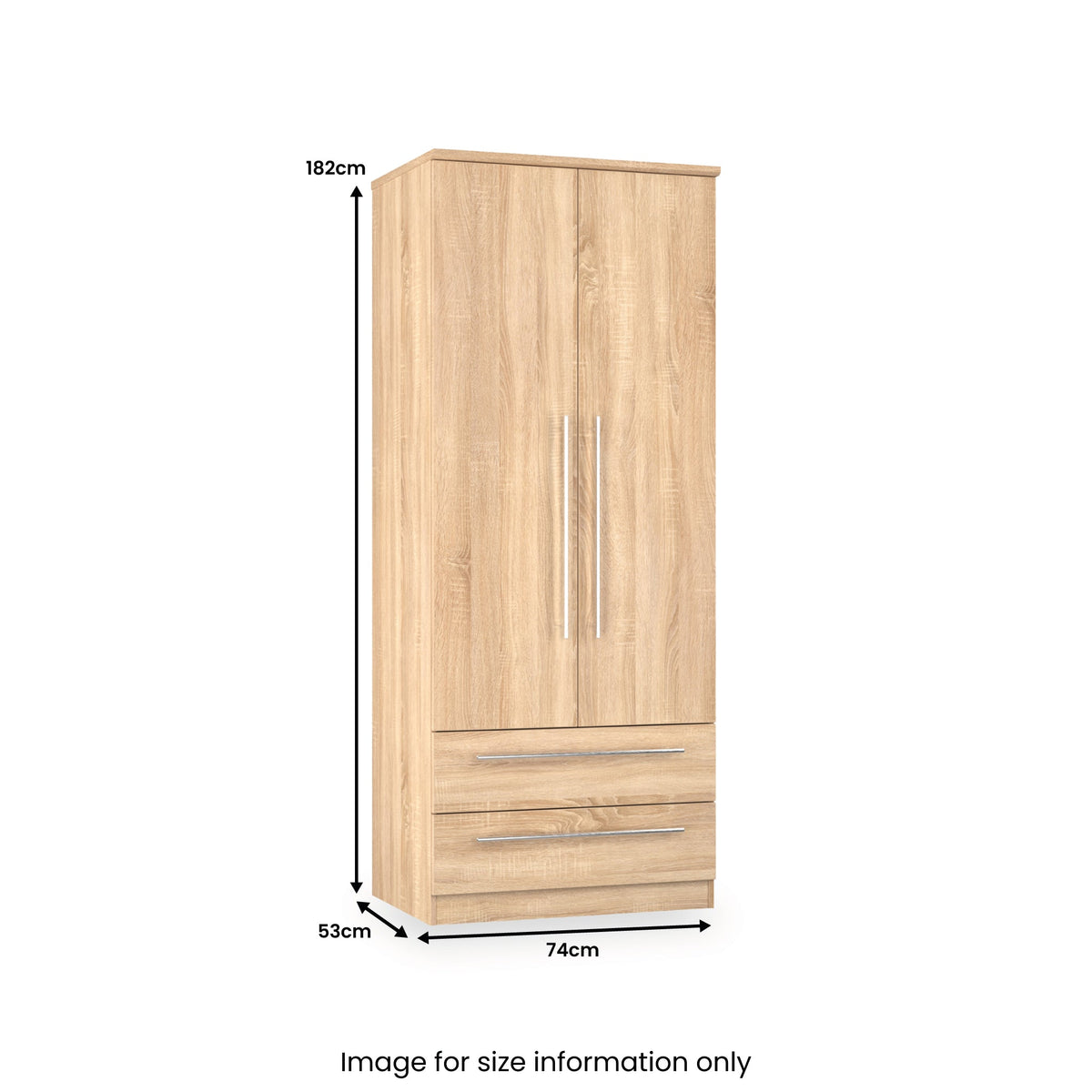 Bramwell Double Wardrobe With Drawers