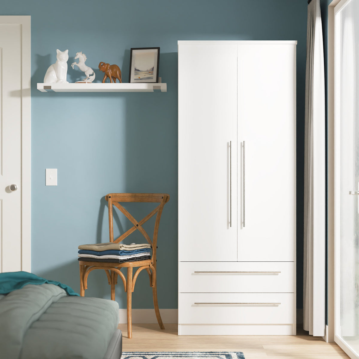 Bramwell Double Wardrobe With Drawers