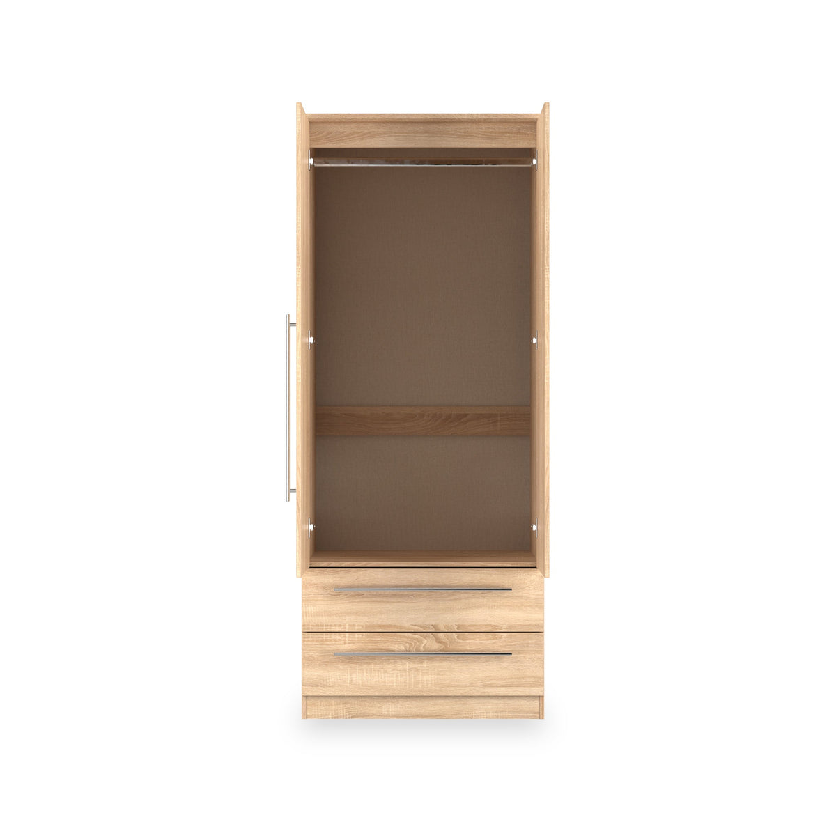 Bramwell Double Mirrored Wardrobe With Drawers