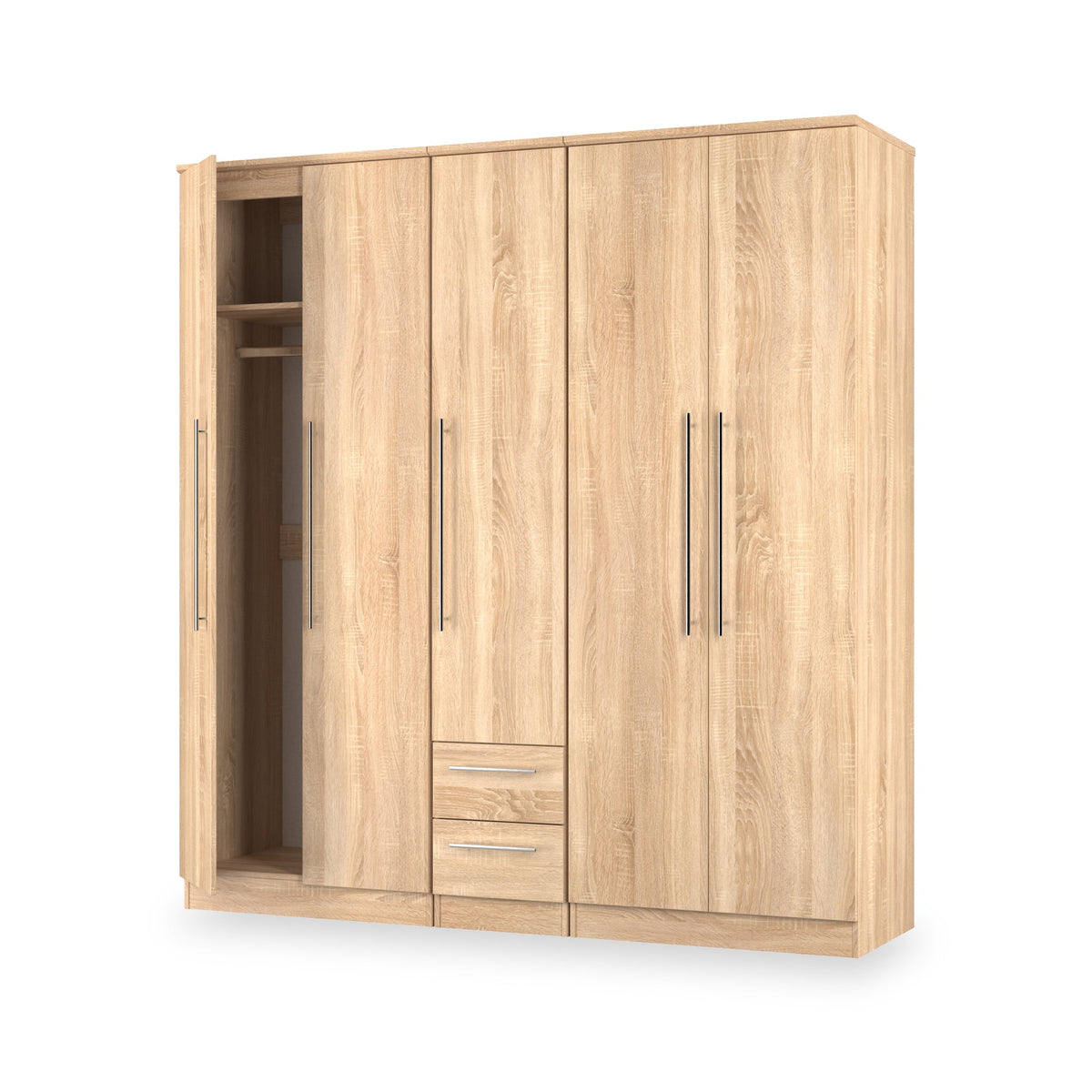 Bramwell 5 Door Wardrobe With Drawers