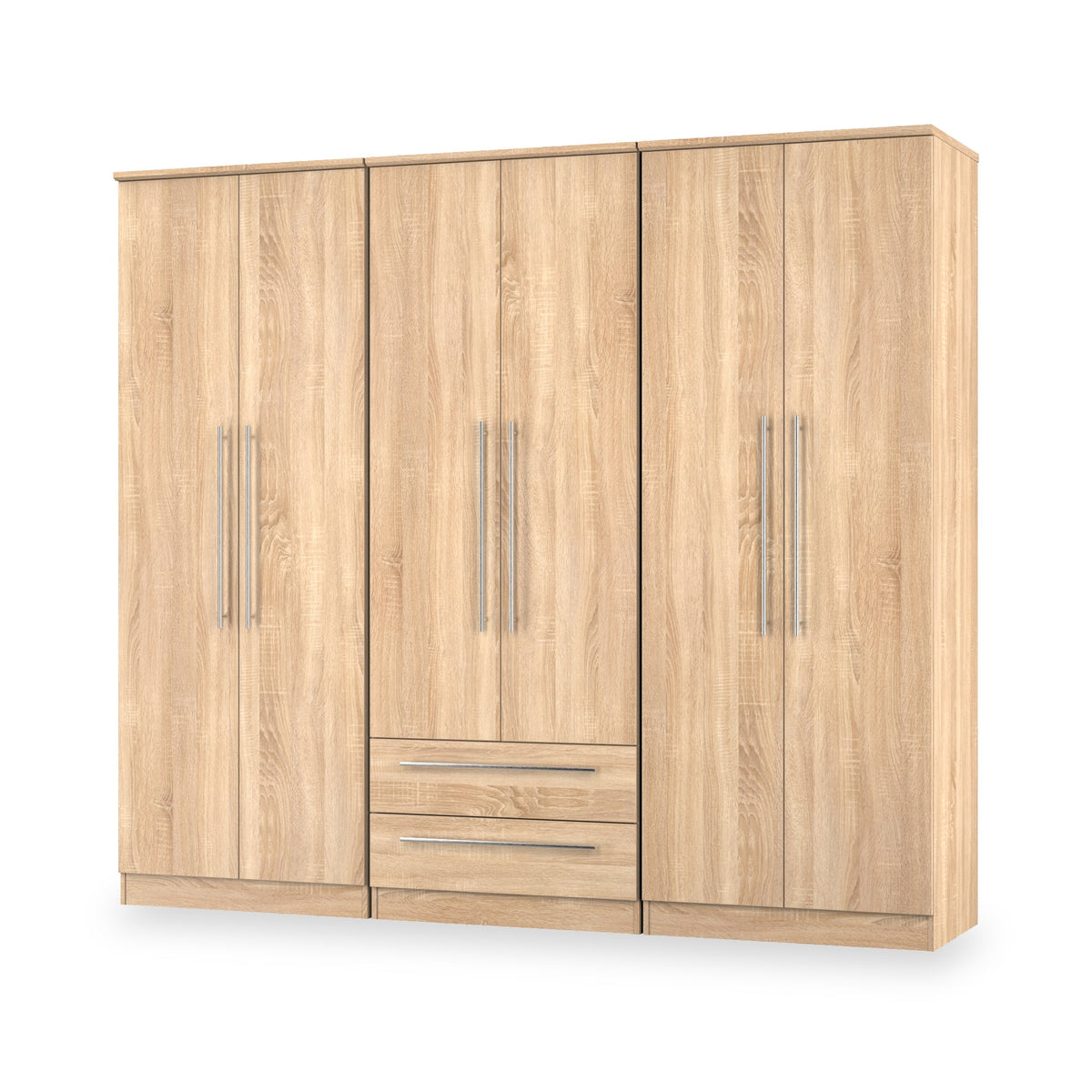 Bramwell 6 Door Wardrobe With Drawers