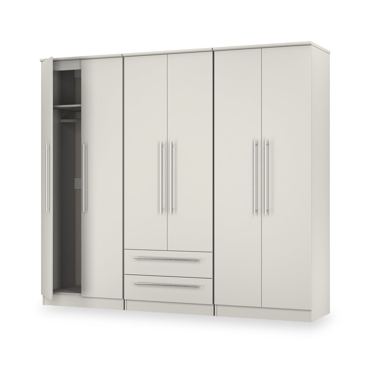 Bramwell 6 Door Wardrobe With Drawers