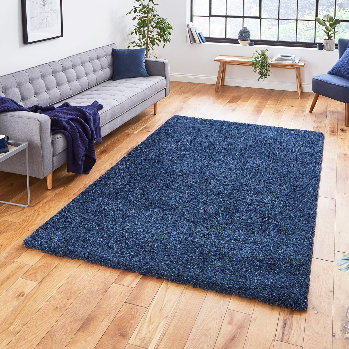 Roswell Stain Resistant Shaggy Rug