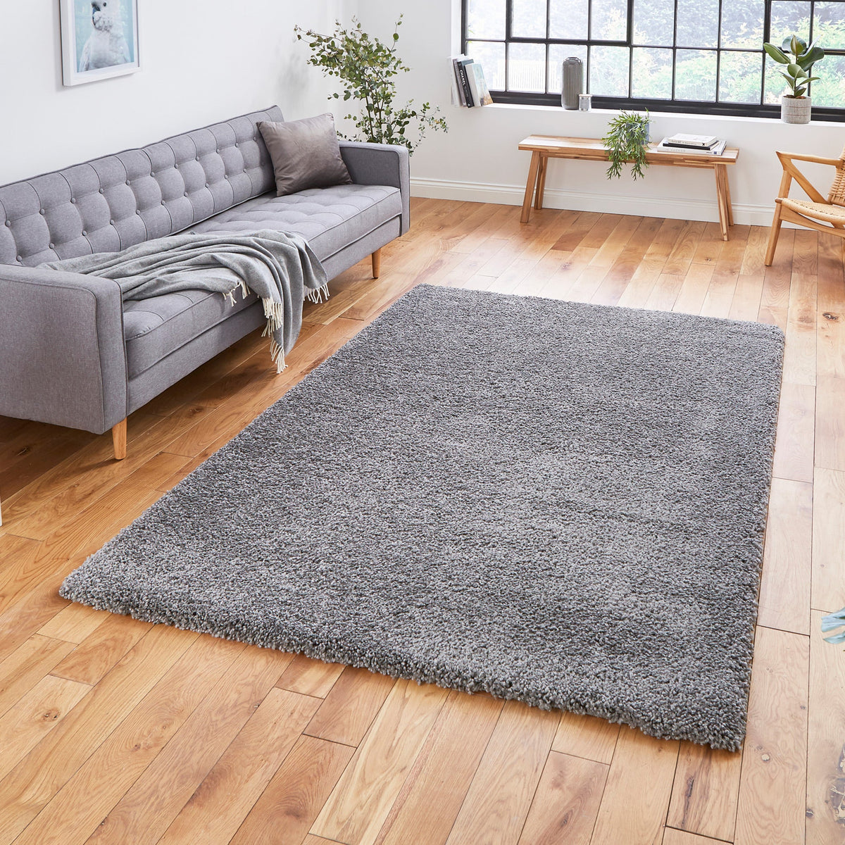 Roswell Stain Resistant Shaggy Rug