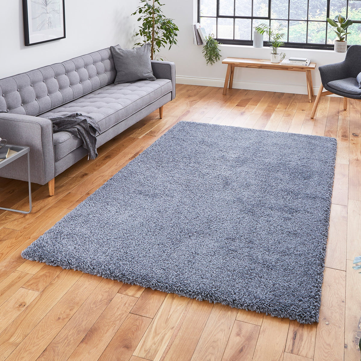 Roswell Stain Resistant Shaggy Rug