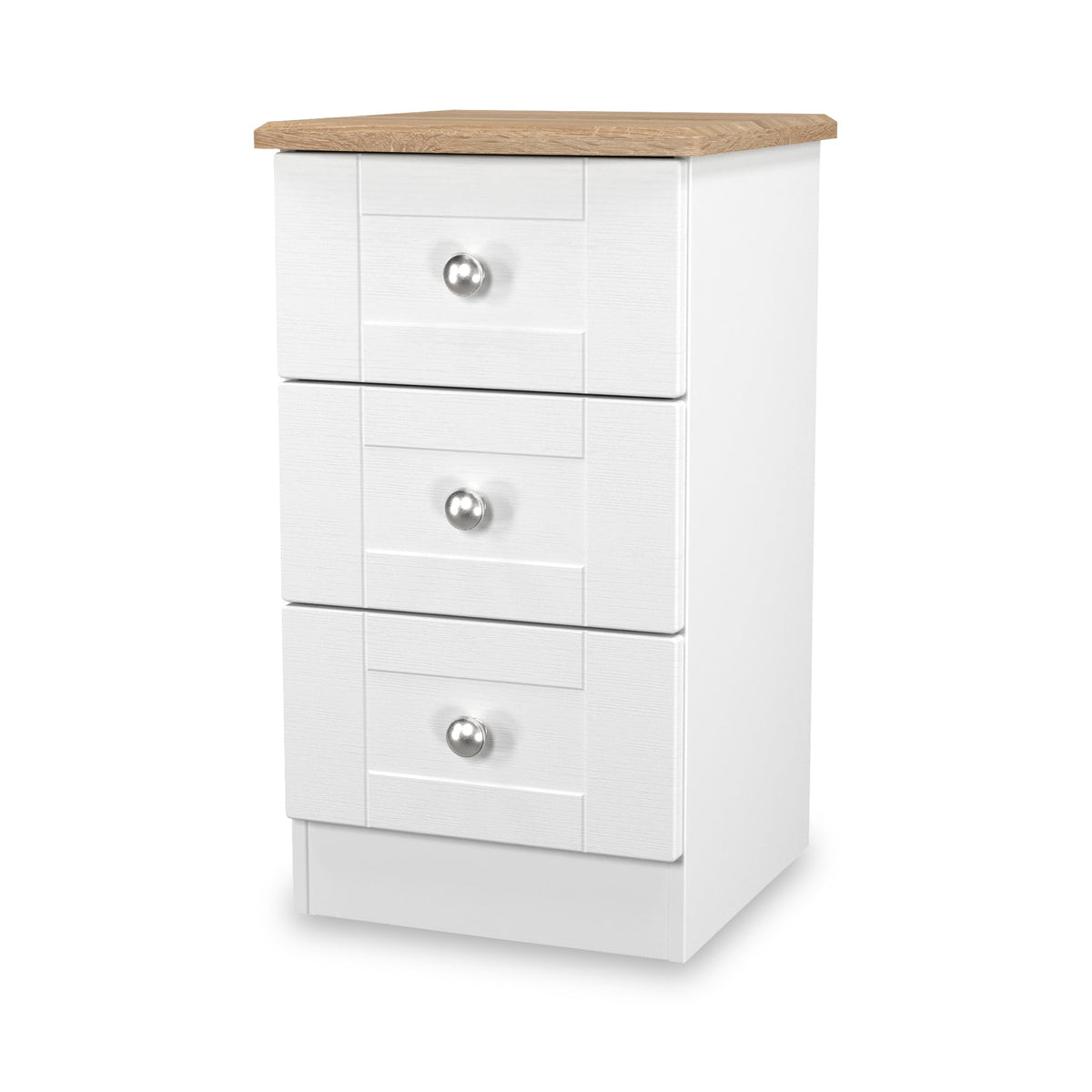 Marlowe 3 Drawer Bedside Table