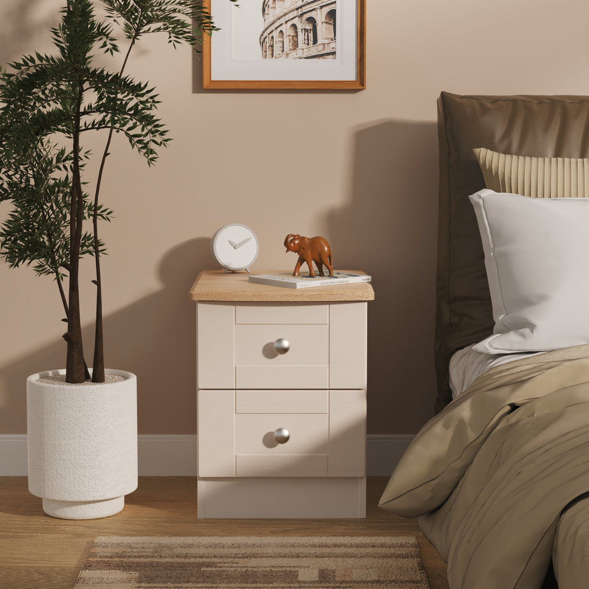 Marlowe 2 Drawer Bedside Table