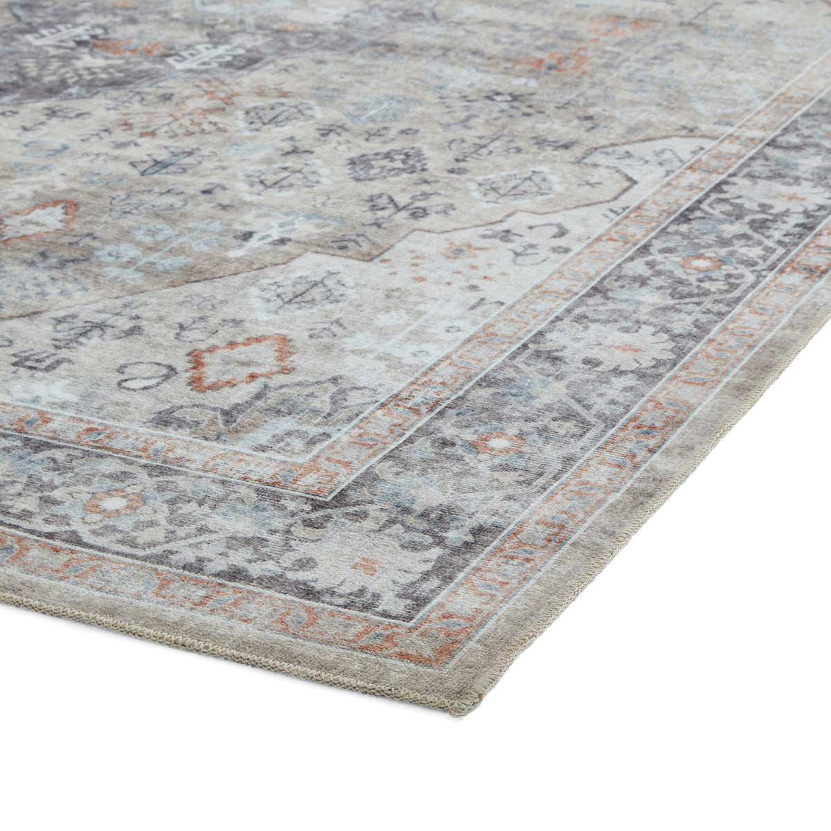 Lincoln Distressed Medallion Rug