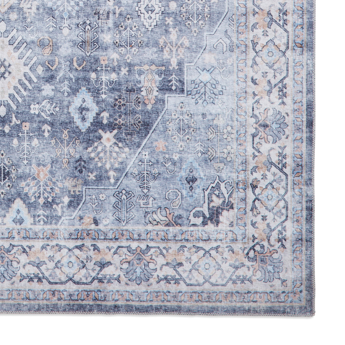 Lincoln Distressed Medallion Rug