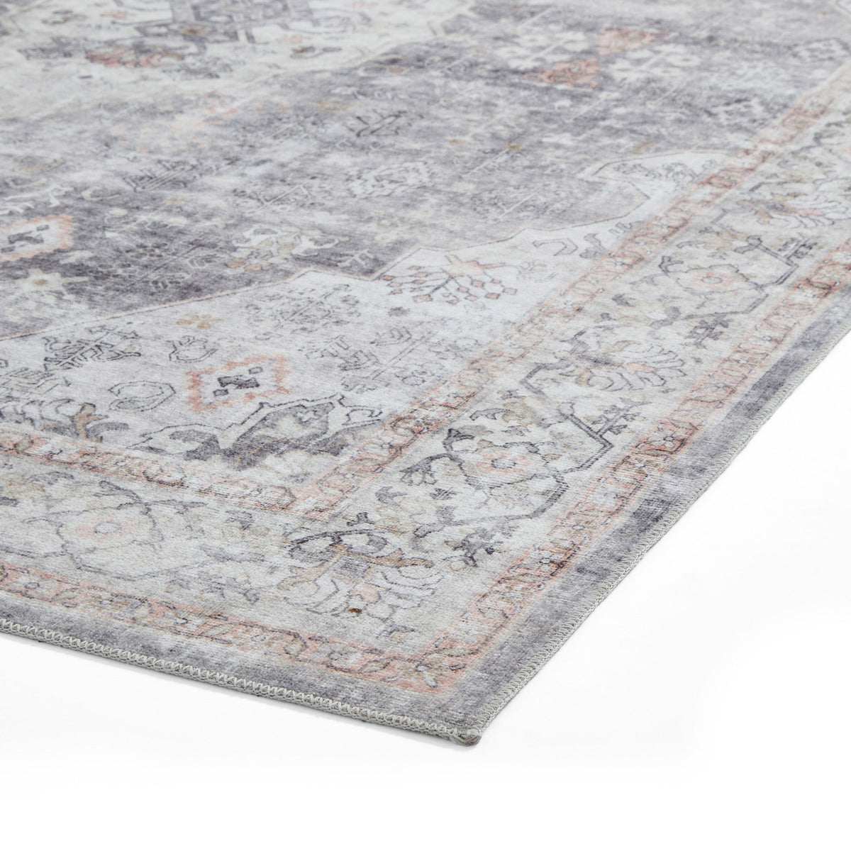 Lincoln Distressed Medallion Rug