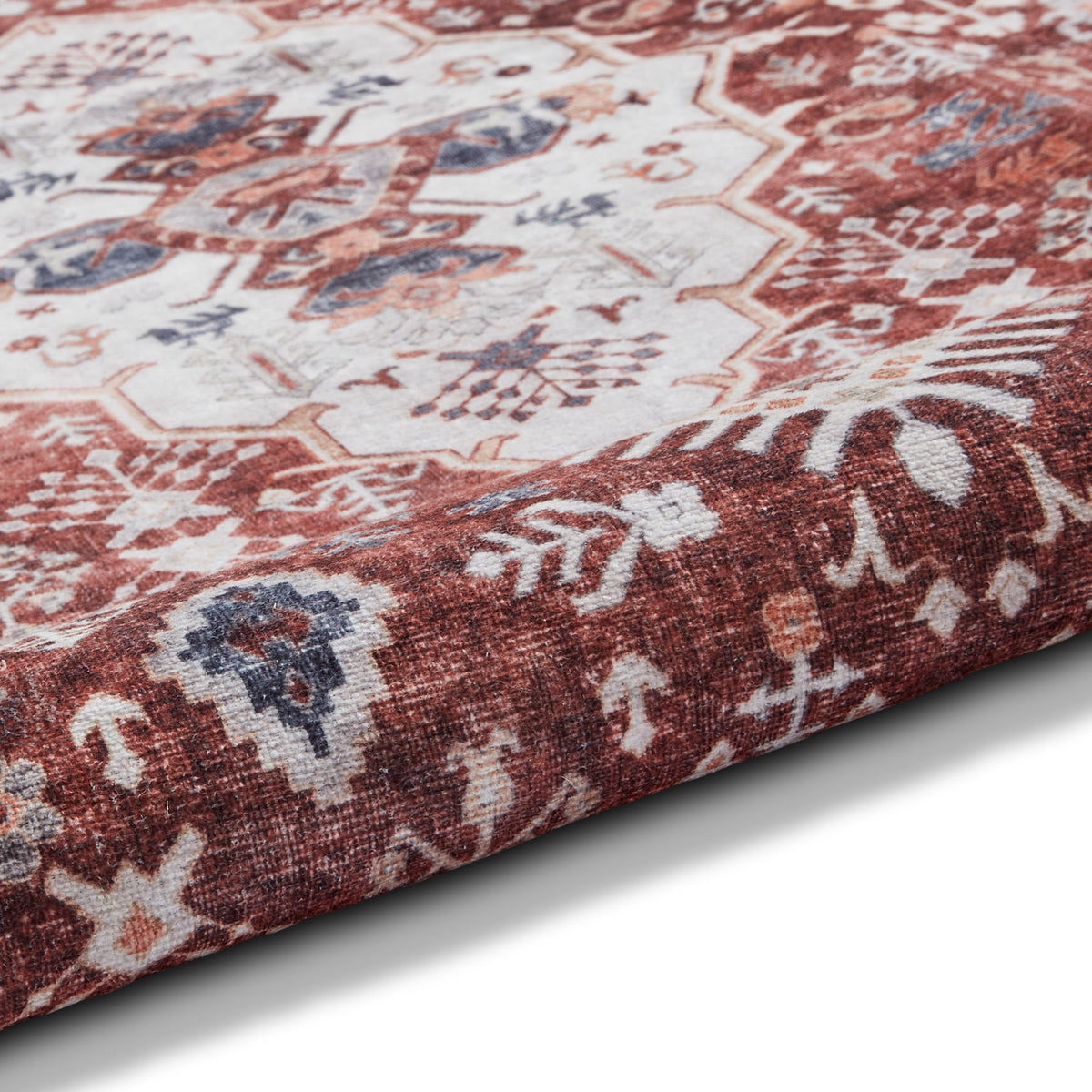 Lincoln Distressed Medallion Rug
