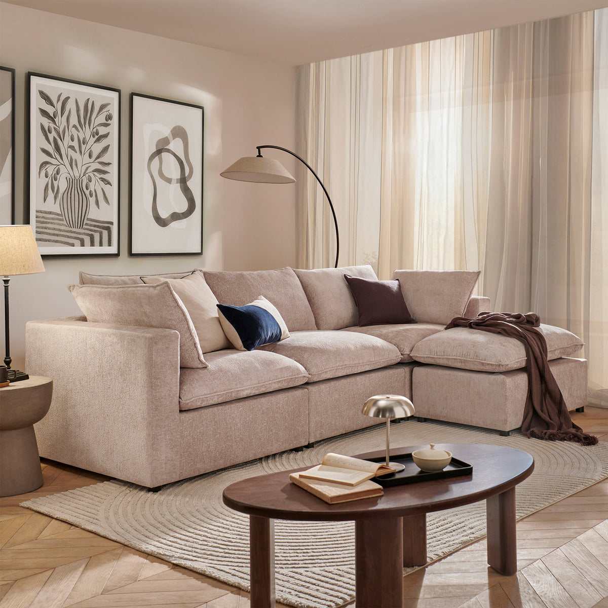 Symphony Modular Chaise Sofa