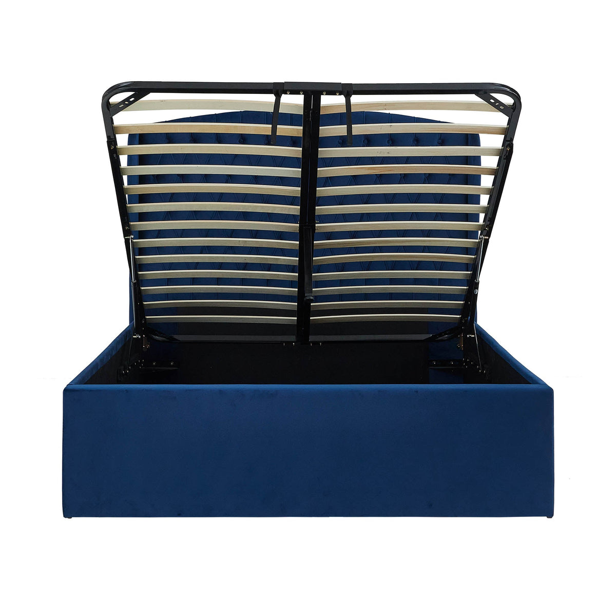 Sailsbury Velvet Ottoman Storage Bed Frame
