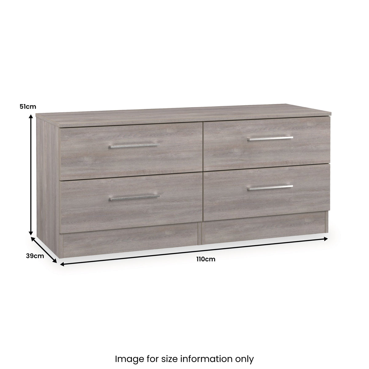 Ellington 4 Drawer Low Storage Unit