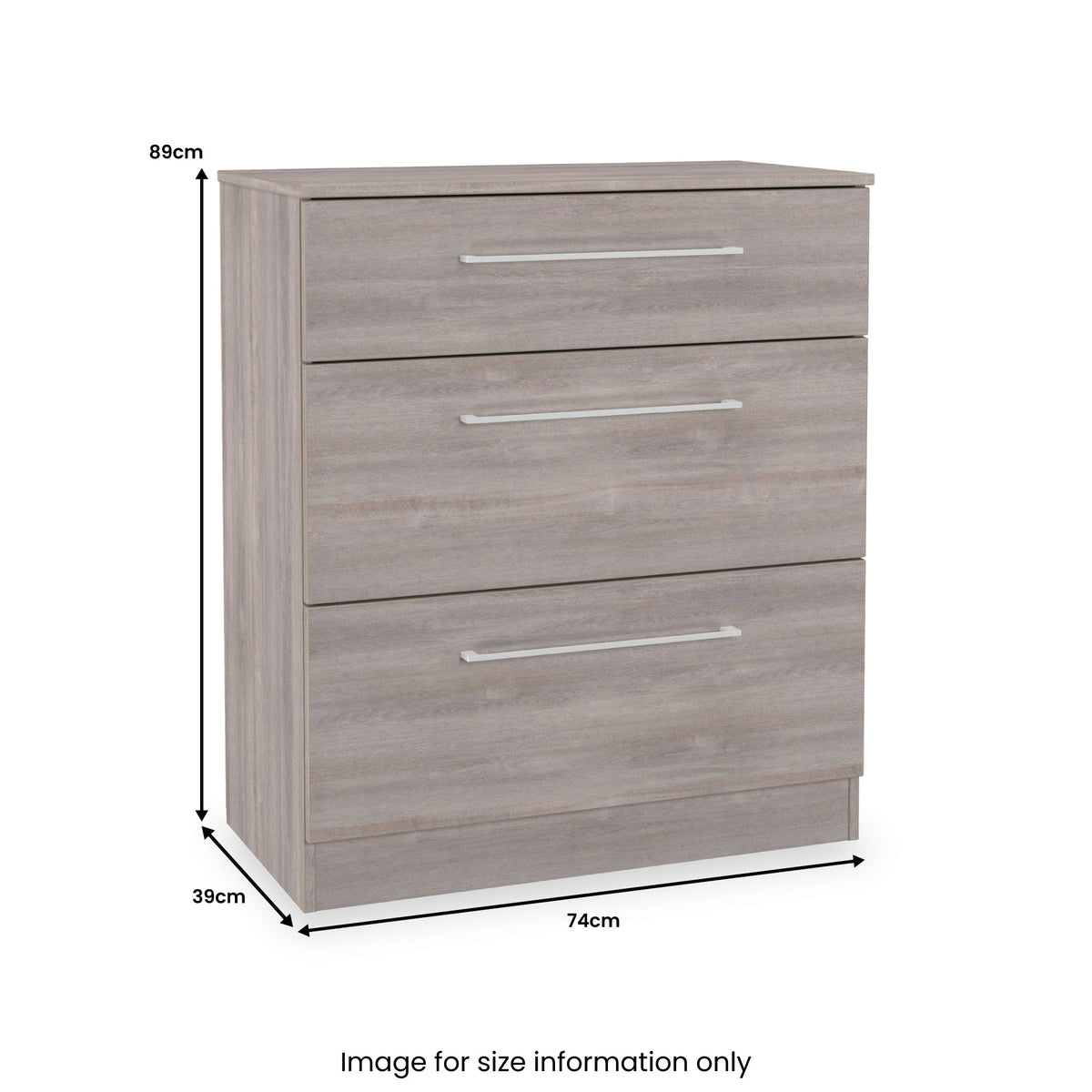 Ellington 3 Drawer Deep Chest