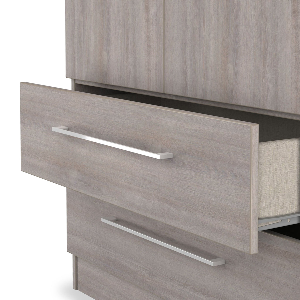 Ellington Double Wardrobe With Drawers