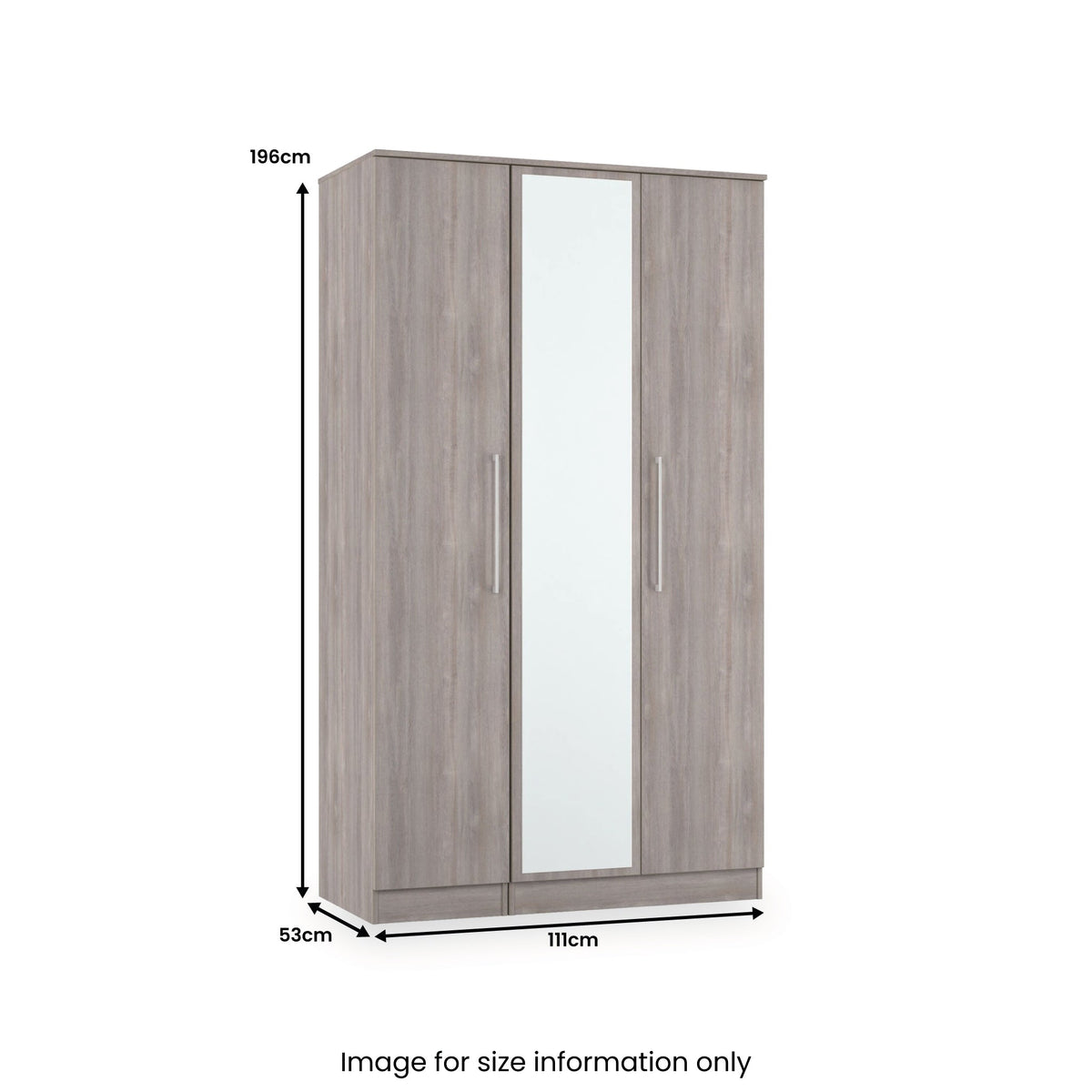 Ellington Triple Mirrored Wardrobe