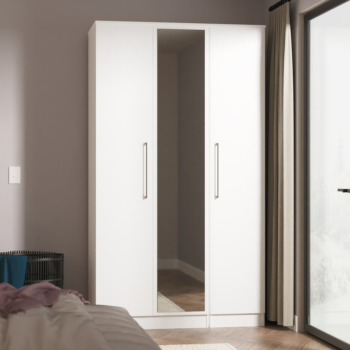 Ellington Triple Mirrored Wardrobe