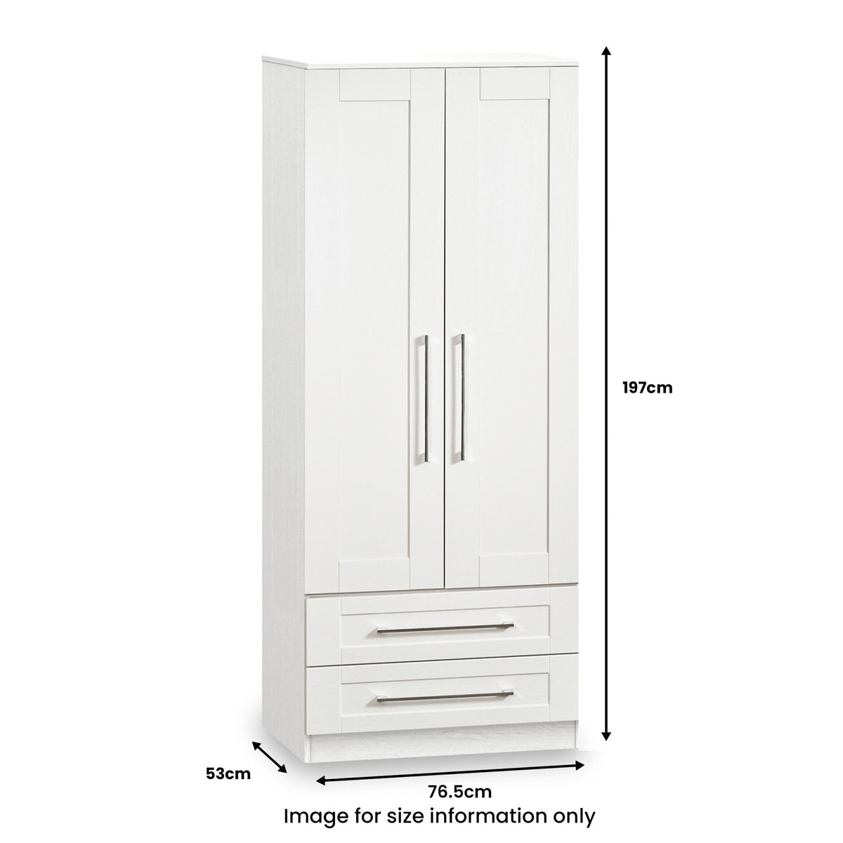 Bellamy 2 Door 2 Drawer Wardrobe