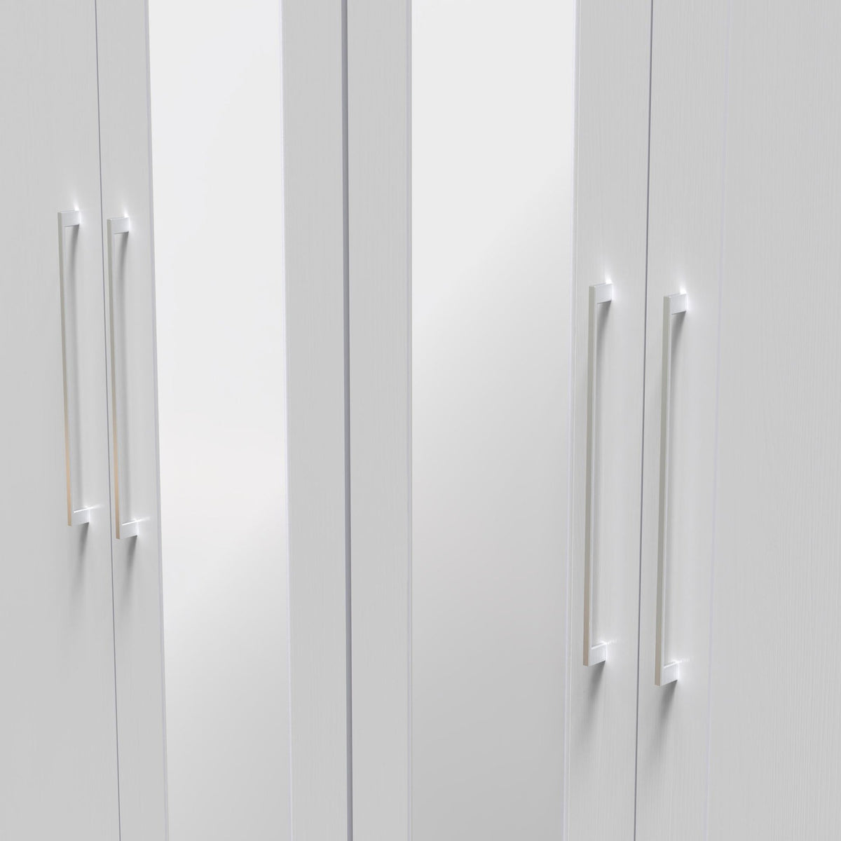 Bellamy Tall 4 Door 2 Central Mirrored Wardrobe