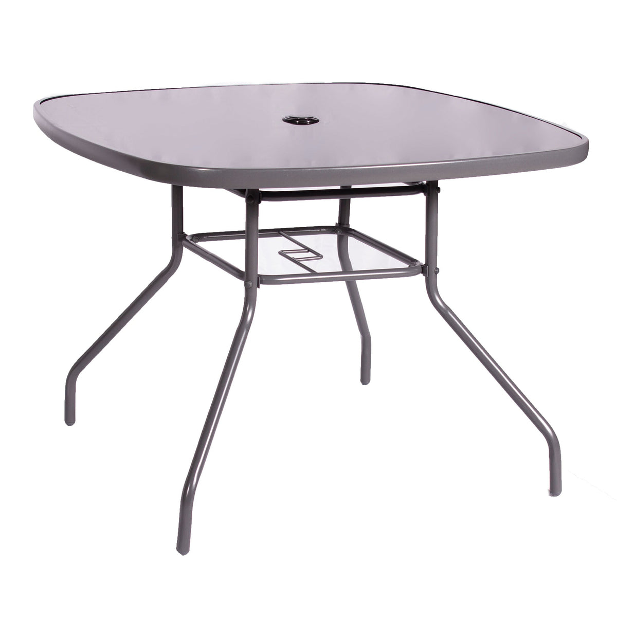Rio Reclining 4 Seat Dining Set with Parasol