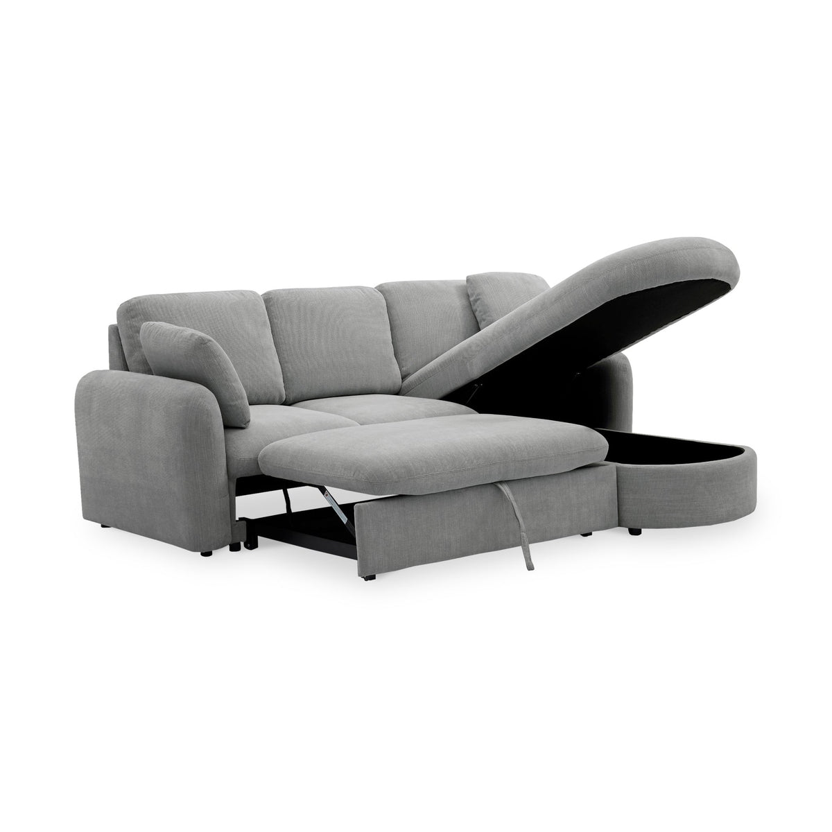 Belvere Curved Corner 3 Seater Sofa Bed