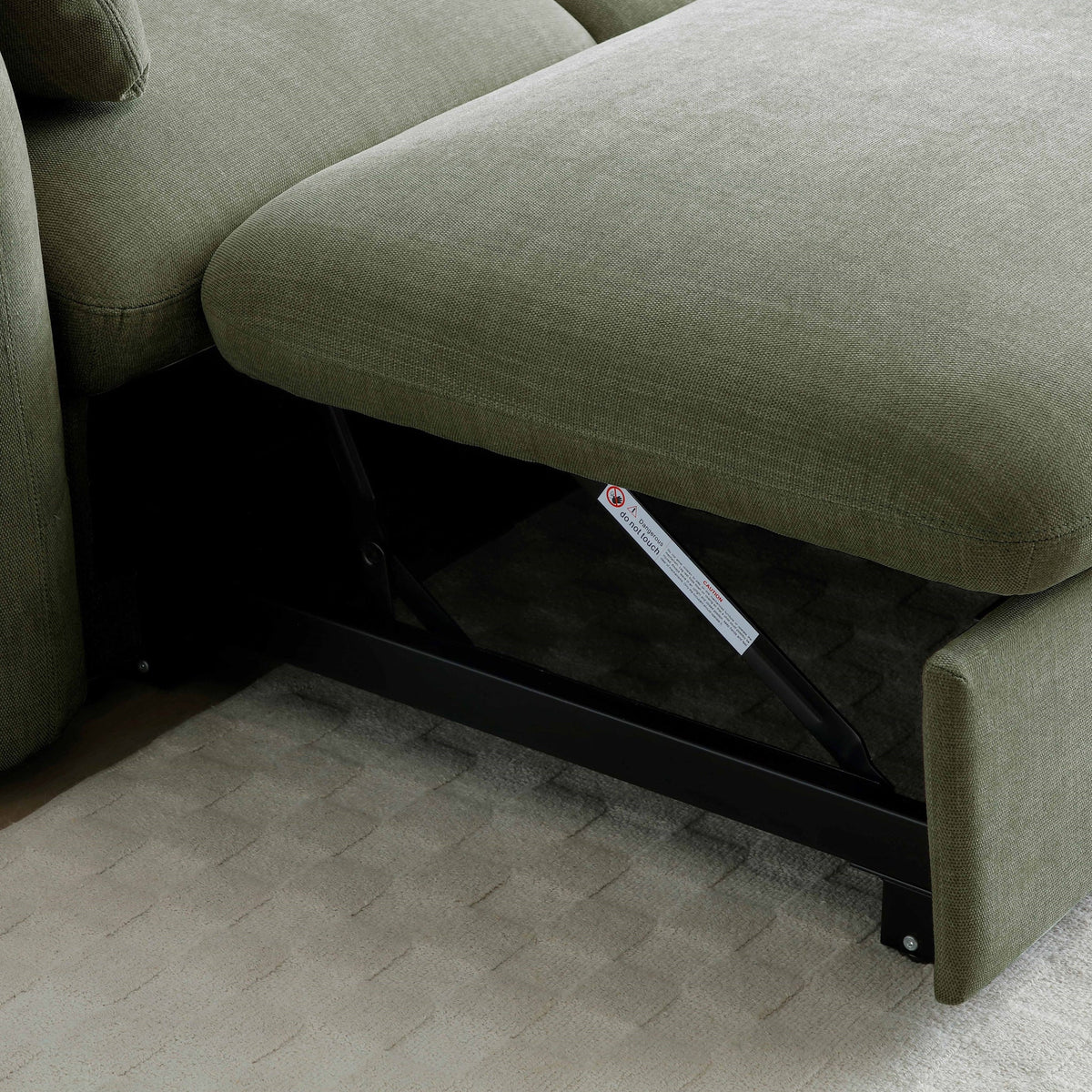 Belvere Curved Corner 3 Seater Sofa Bed