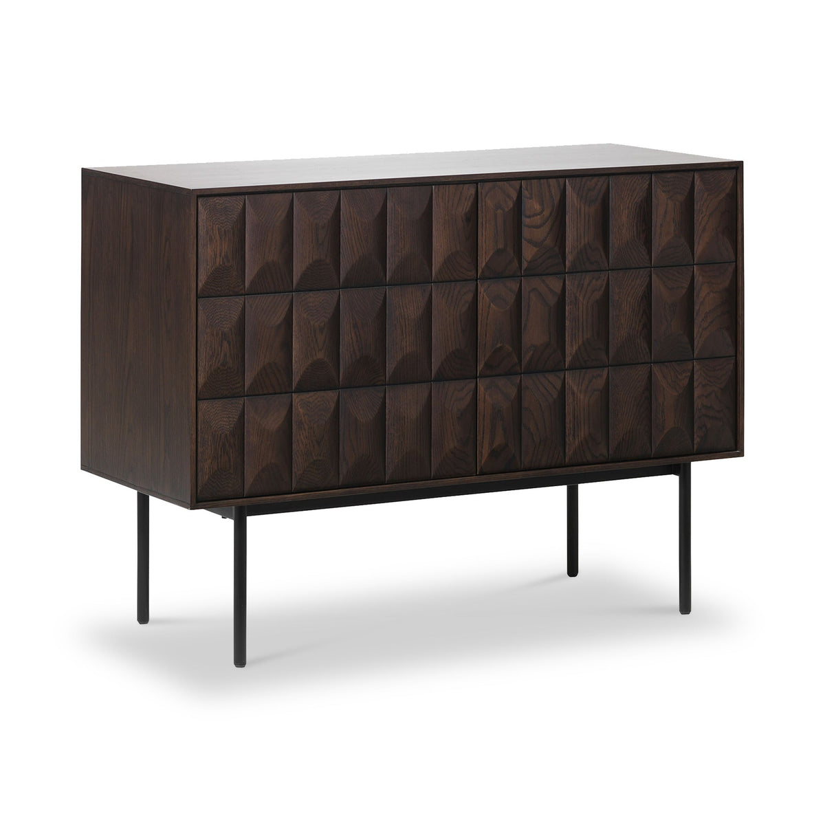 Roka Oak Geometric Large Sideboard