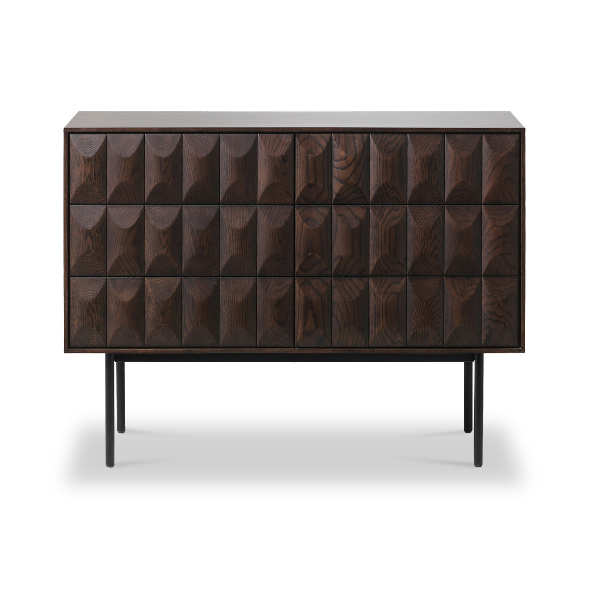 Roka Oak Geometric Large Sideboard
