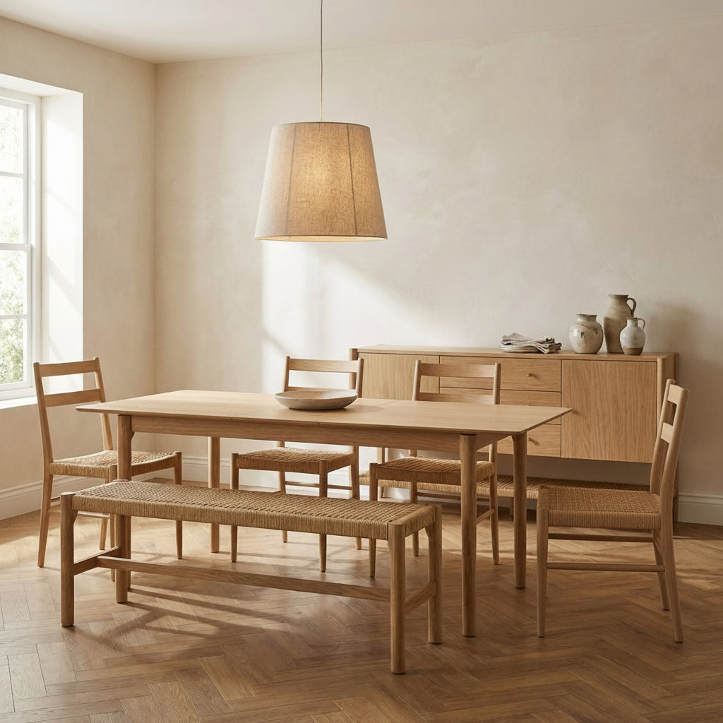 Harborough Oak 140 - 190cm Extendable Dining Table
