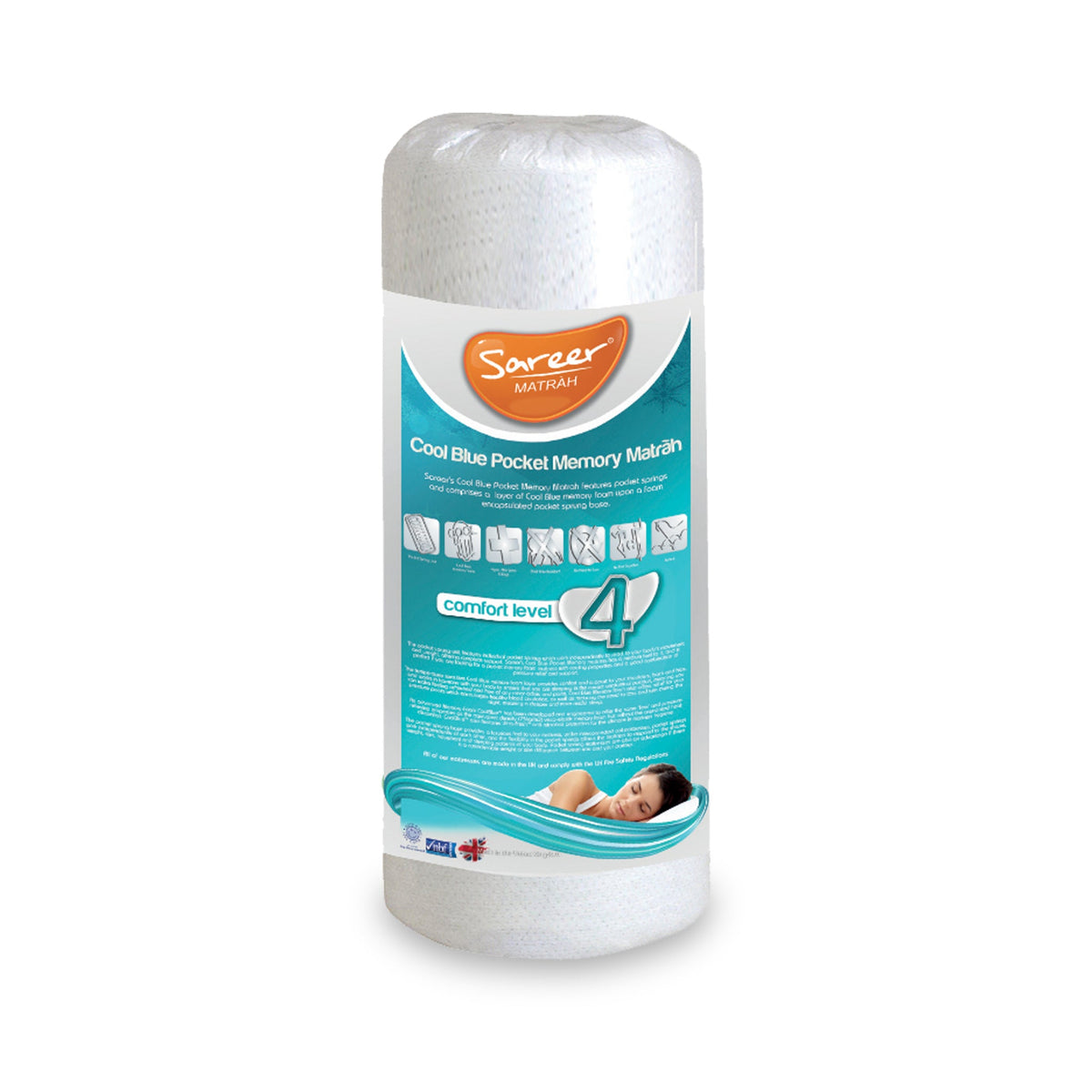 Matrah Cool Blue Pocket Sprung Mattress