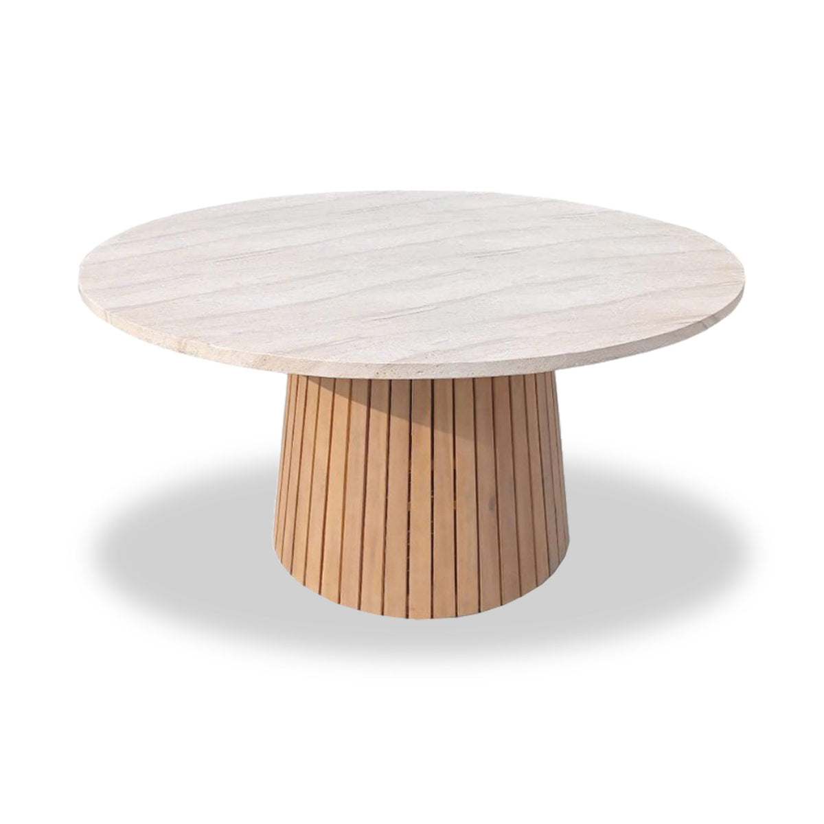 Saturn 6 Seater Round Conical Dining Set with Eden Dawn Dining Chairs