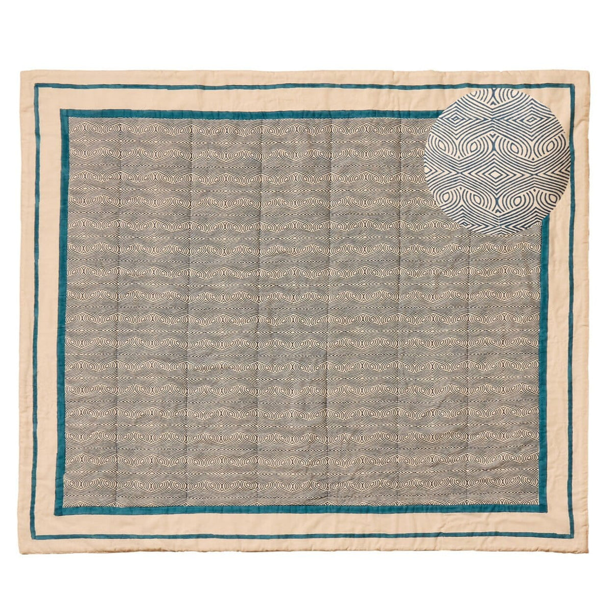 Somersby 125x145cm Bed Spread - Teal