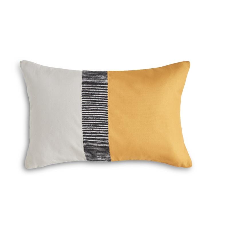 Selu 35x55cm Striped Cushion Cover - Yellow